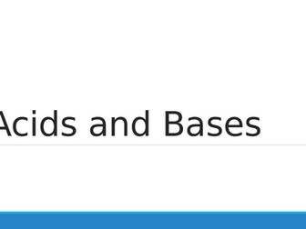 Acids and bases powerpoint presentation