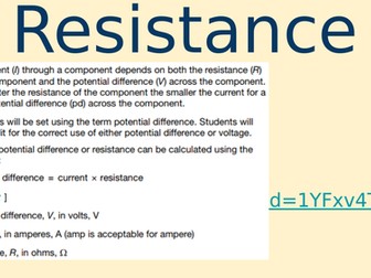 Electrical Resistance GCSE