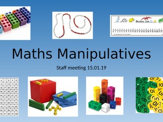 Maths manipulative CPA approach staff meeting
