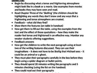 Year 7 Suspense Writing in 'Skellig' by David Almond