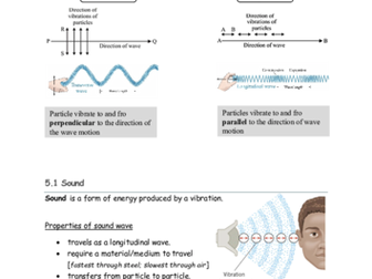 KS3_Secondary 1 checkpoint_worksheet and revision (with answer script): Sound