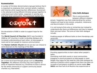 OCR RS Inter-faith dialogue