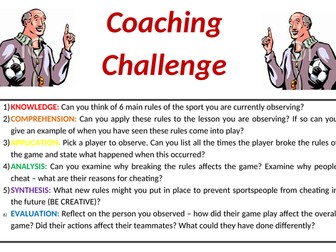 Coaching Challenge Card