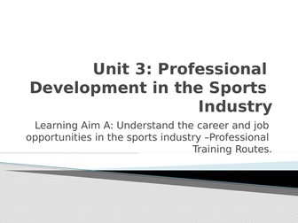 BTEC Sport Level 3 Unit 3 Learning Aim A Part 4