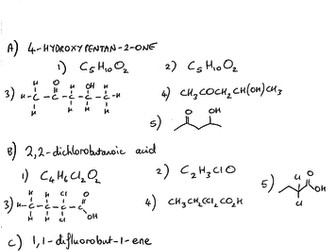 Types of formula used in organic chemistry