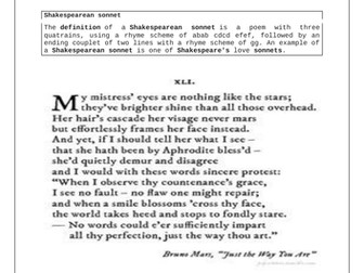 Valentine's lesson (Sonnets)