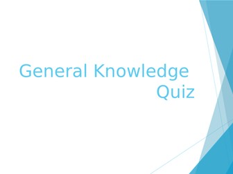 General Knowledge Form Quiz