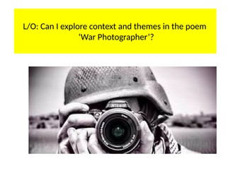 War Photographer context and themes