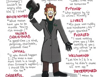 A CHRISTMAS CAROL Key Quotations POSTERS Revision GCSE - EIGHT ...