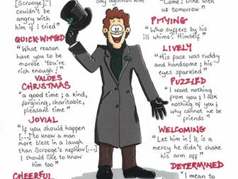 A CHRISTMAS CAROL Key Quotations POSTERS Revision GCSE - EIGHT