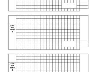 Long division paper (doc and pdf)