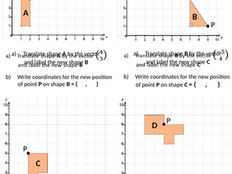 Transformations - Translating a shape