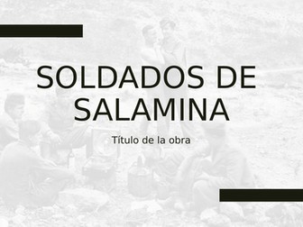 Soldados de Salamina Spanish Pre-U Importance of the title- Soldiers of Salamis title