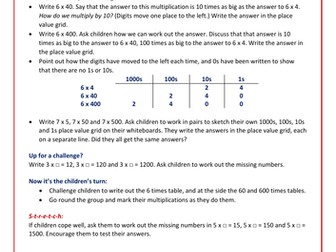 use shortlong multiplication in problems year 6