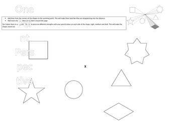 One point perspective cover lesson