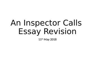 An Inspector Calls -  how to approach an essay AQA GCSE