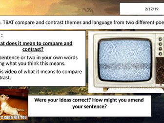 Comparing poems
