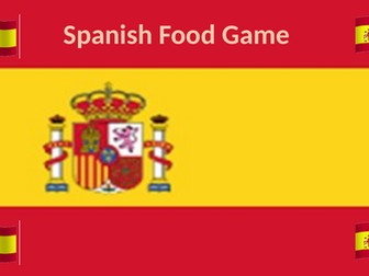 Spanish Food and Drink Game