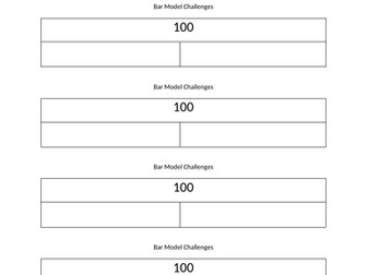 Bar Model Worksheets