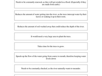 River/Flooding Assessment/decision making exercise