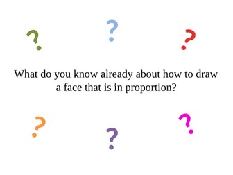 KS3 Portrait Proportion Lesson