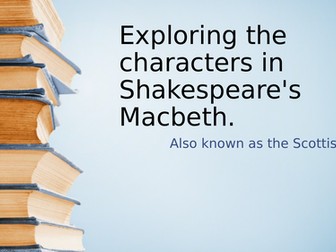 Macbeth GCSE or other study