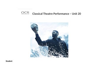 Classical Theatre Student Booklet BTEC / Cambridge Tech Performing Arts