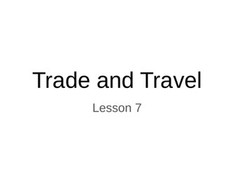 Egyptian Trade and travel lesson 7