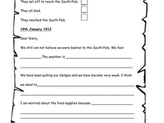 Captain Robert Scott Activity Sheets