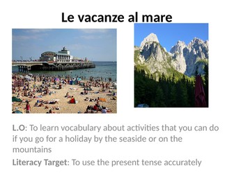 Le vacanze al mare e in montagna