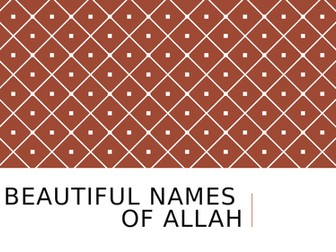 99 Beautiful Names of Allah