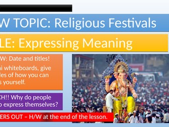 KS3-Festivals, Expressing Meaning