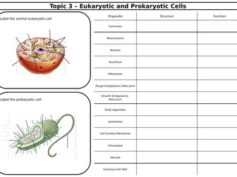 SNAB Biology Topic 3 Revision Sheets