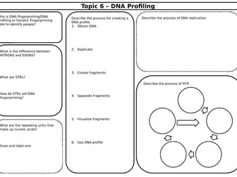 SNAB Topic 6 Revision Sheets