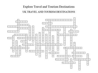 UK Travel and Tourism Destinations Crossword