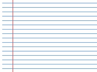 Blue lined paper  _ also great for a dyslexic student's handwriting