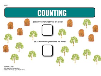 Introduction to number - count reliably 10/20 items