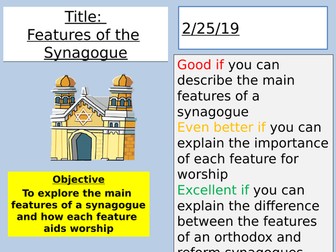 Features of the Synagogue