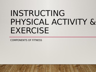 Components of Fitness