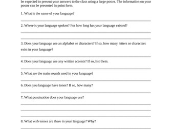 Create your Own Language Assignment
