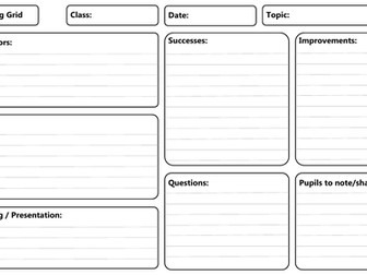 Whole Class Marking Grid