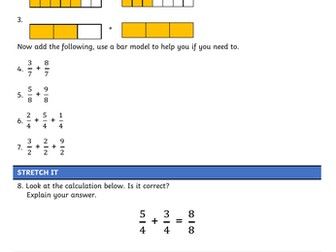 Year 4 - Adding Fractions