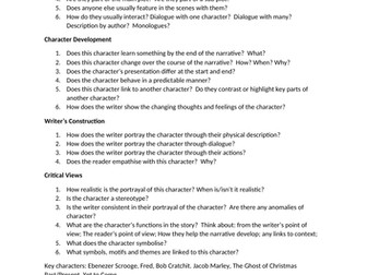 Understanding Literature Characters