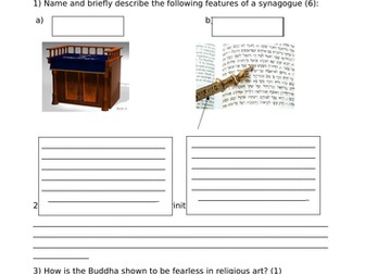 YEAR 7 RELIGIOUS STUDIES EXAM