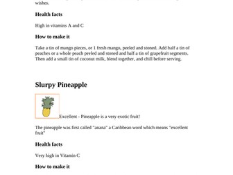 Creating Your Own Smoothie