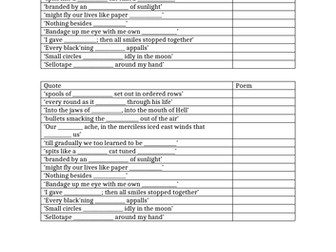 Power and Conflict Quote Gap Fill