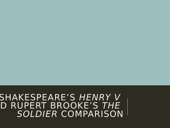 Henry V and The Soldier