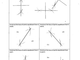 Loci and Constructions Differentiated Exercises