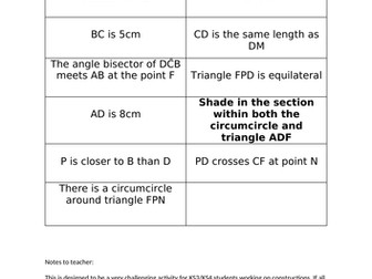 Challenging construction card sort