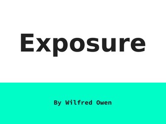 Exposure - Wilfred Owen